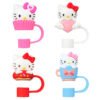 4 Pcs HelloKitty Straw Toppers Set