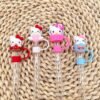 4 Pcs HelloKitty Straw Toppers Set