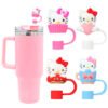 4 Pcs HelloKitty Straw Toppers Set