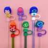 6 Pcs movie Inside Out Straw Toppers Set